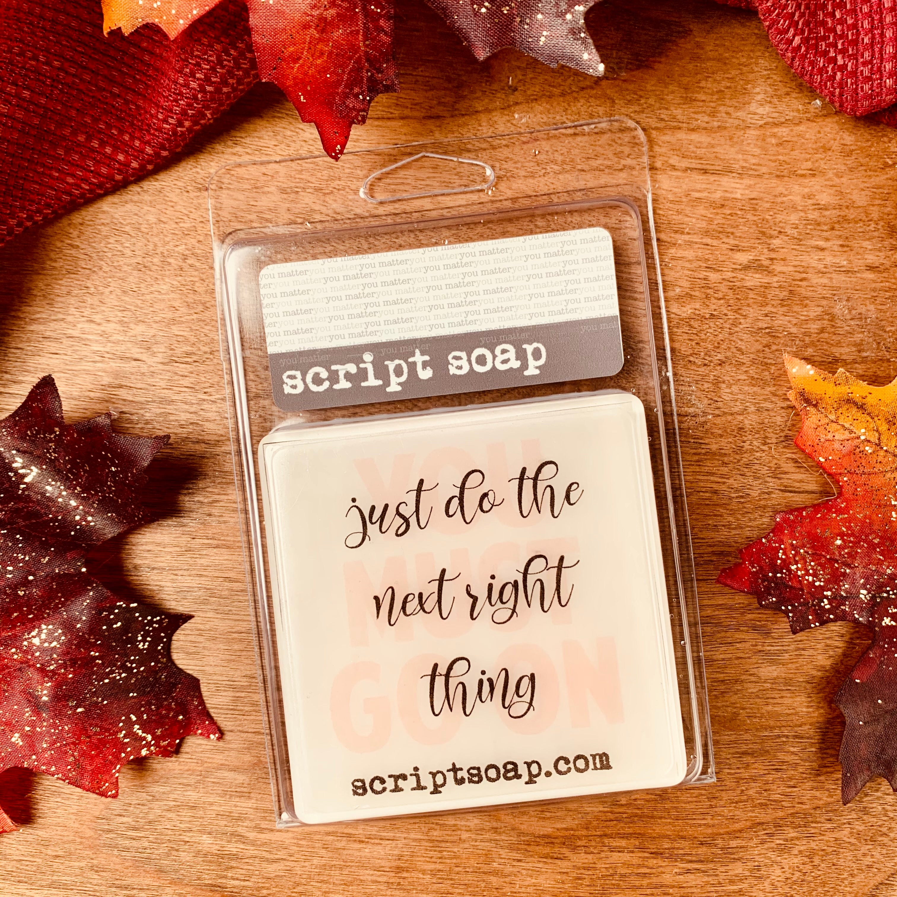 JUST DO THE NEXT RIGHT THING... Script Soap