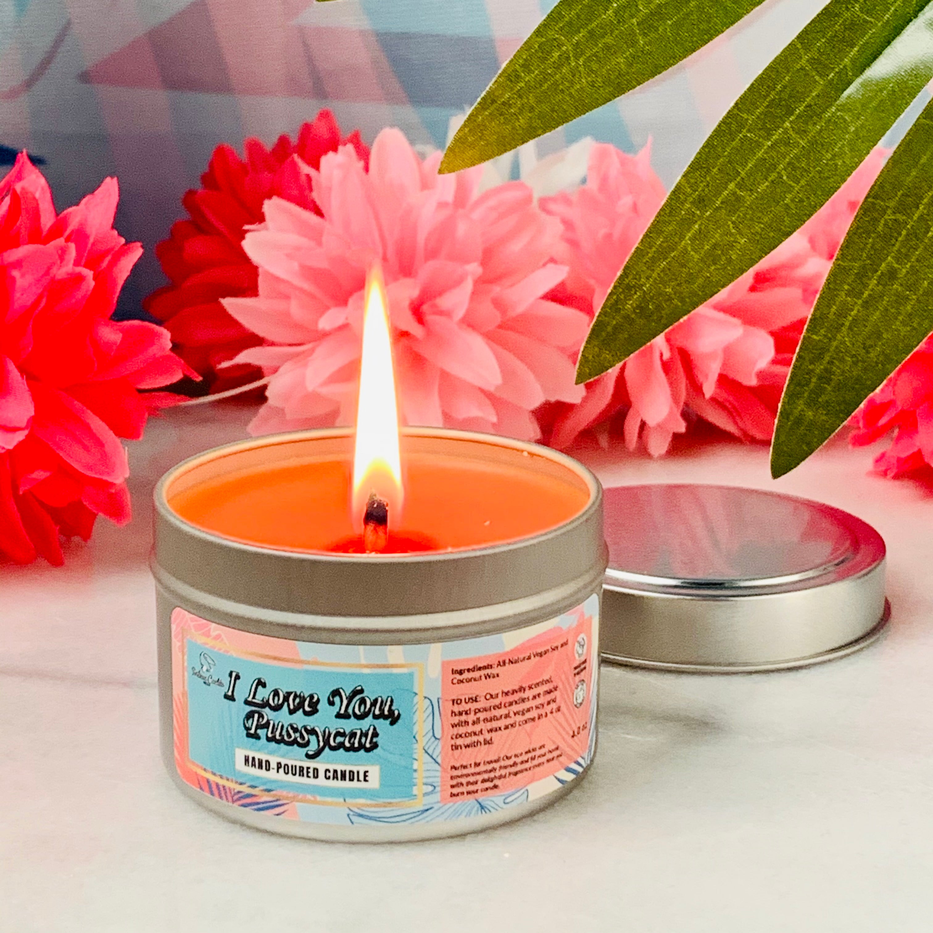 I LOVE YOU, PUSSYCAT Candle