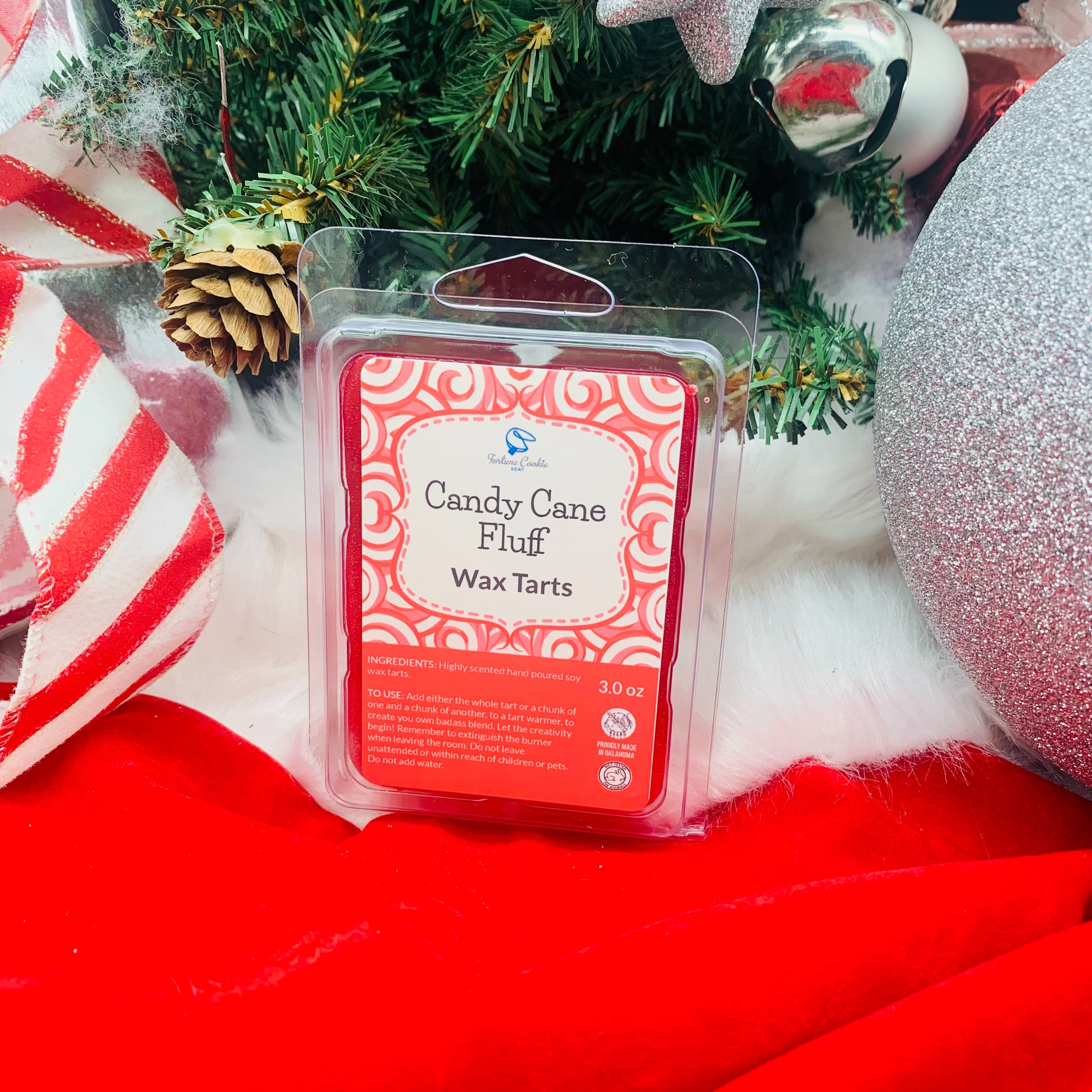 CANDY CANE FLUFF Wax Tarts